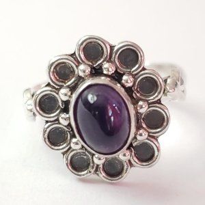 New sterling amethyst ring